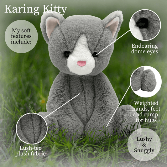 Karing Kitten Plush Toy - vibeboxshop