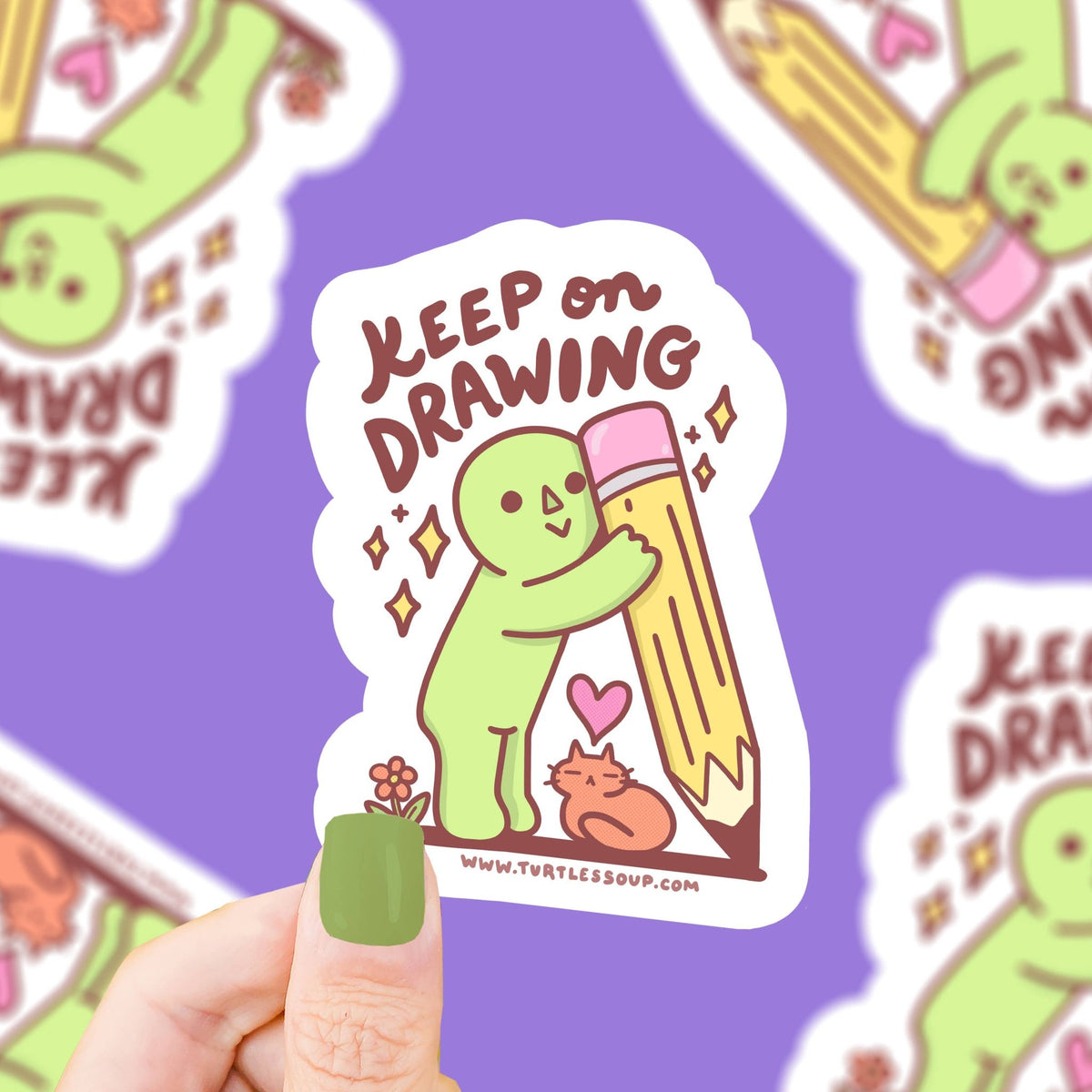 Keep On Drawing Sticker - vibeboxshop