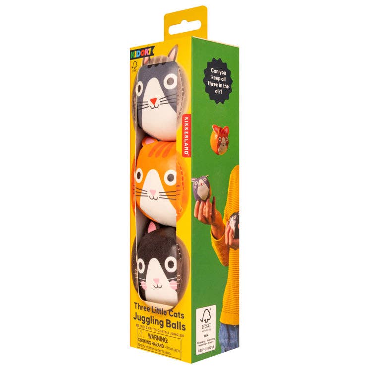 Kidoki Three Cats Juggling Balls - vibeboxshop