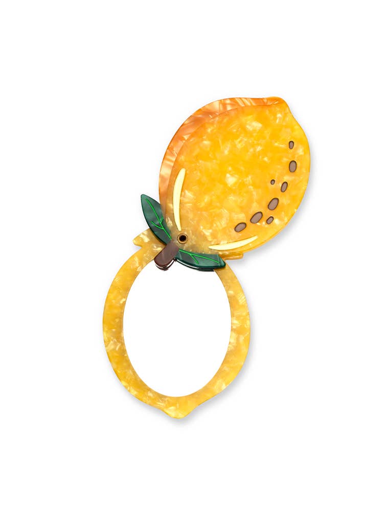 Lemon Swing-Hinge Folding Compact Mirror - vibeboxshop