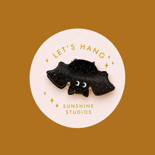 Let's Hang Bat Mini Hair Clip - vibeboxshop