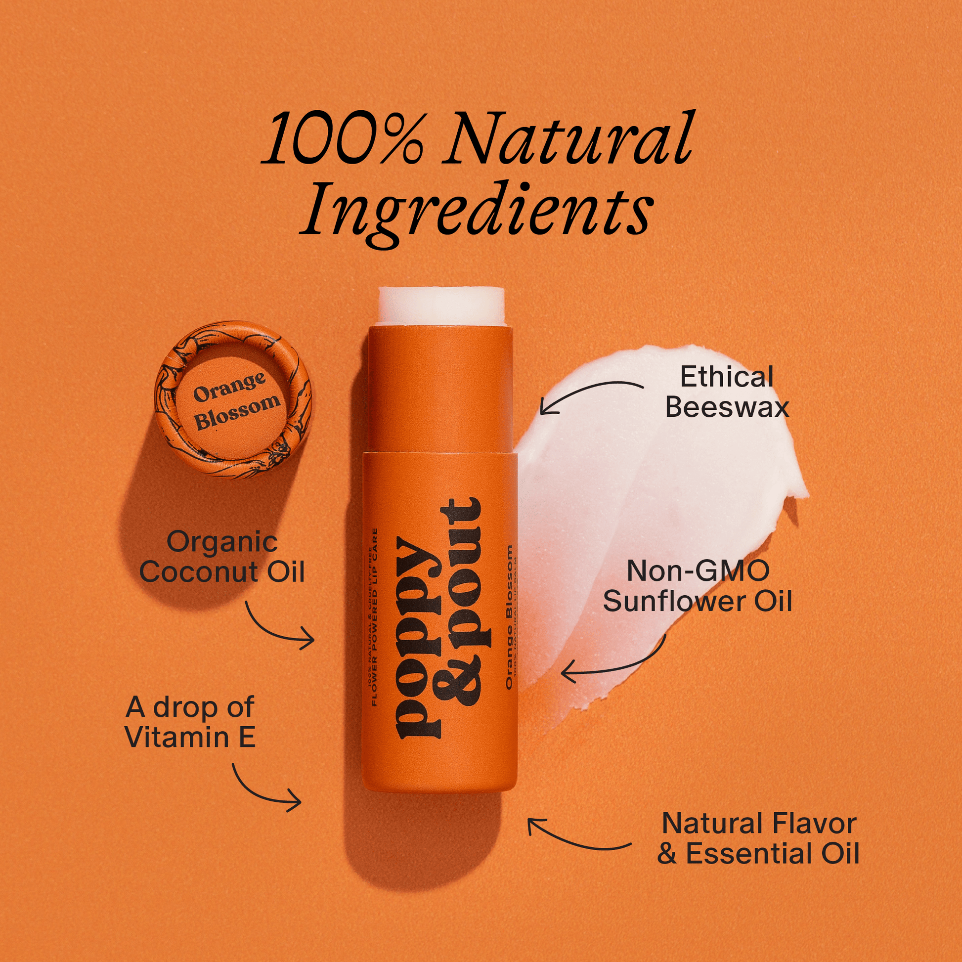 Lip Balm, Orange Blossom - vibeboxshop