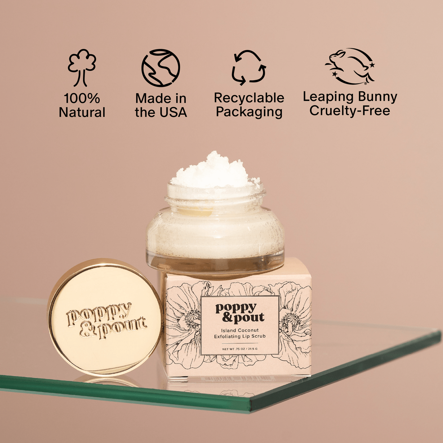 Lip Scrub, Island Coconut - vibeboxshop