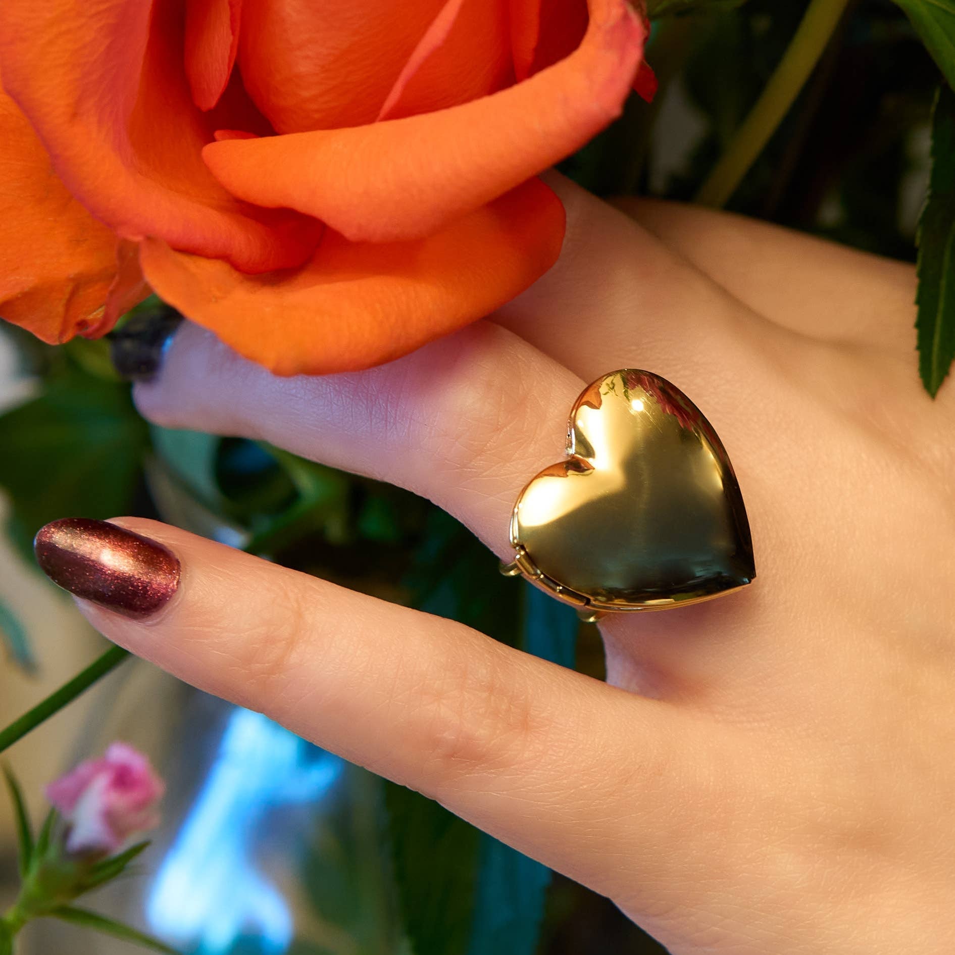Locket Up Ring - 18k Gold Plated - vibeboxshop