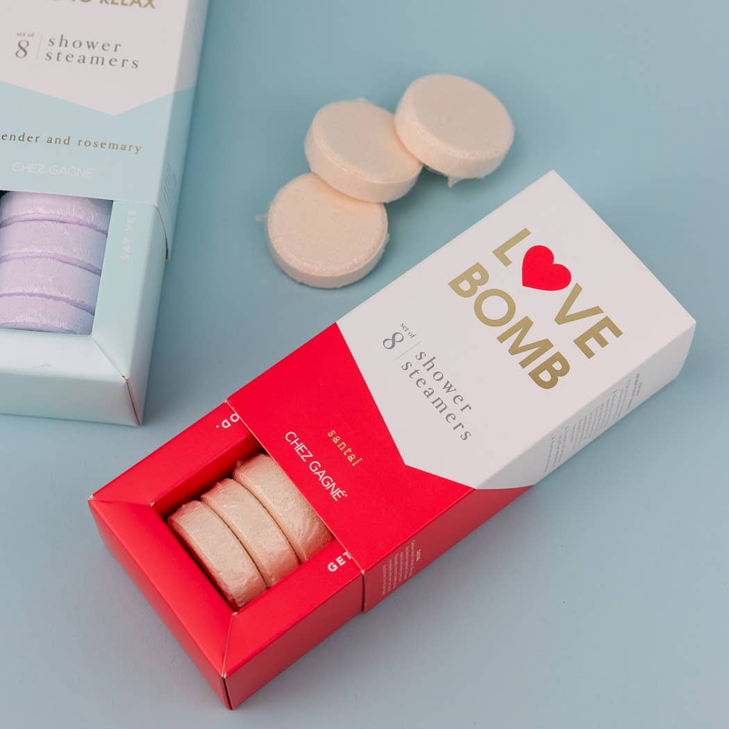 Love Bomb - Aromatherapy Shower Steamers - Santal - Set of 8 - vibeboxshop