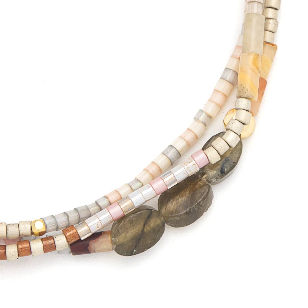 Magic Labradorite Gold Bracelet - vibeboxshop