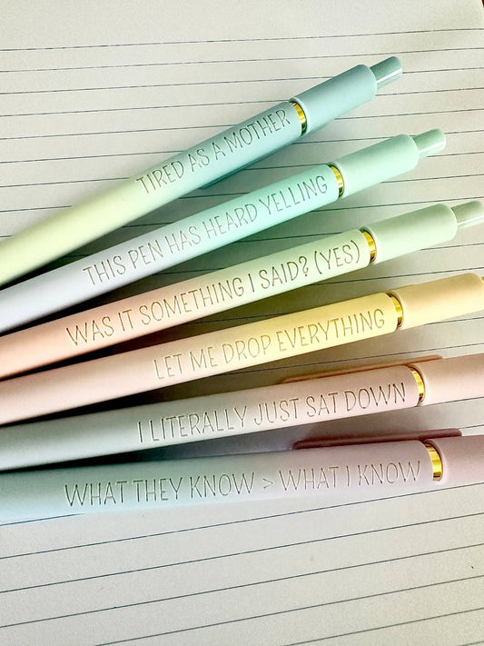 Manic Motherhood | 6 Pen Set - vibeboxshop