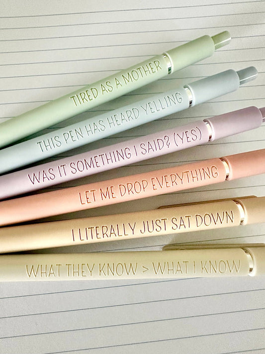 Manic Motherhood | 6 Pen Set - vibeboxshop