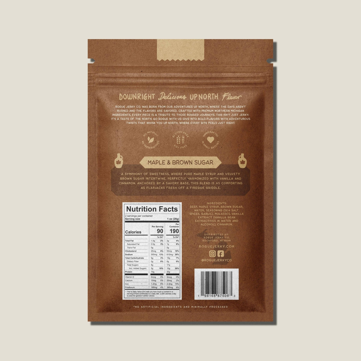 Maple & Brown Sugar Beef Jerky - vibeboxshop