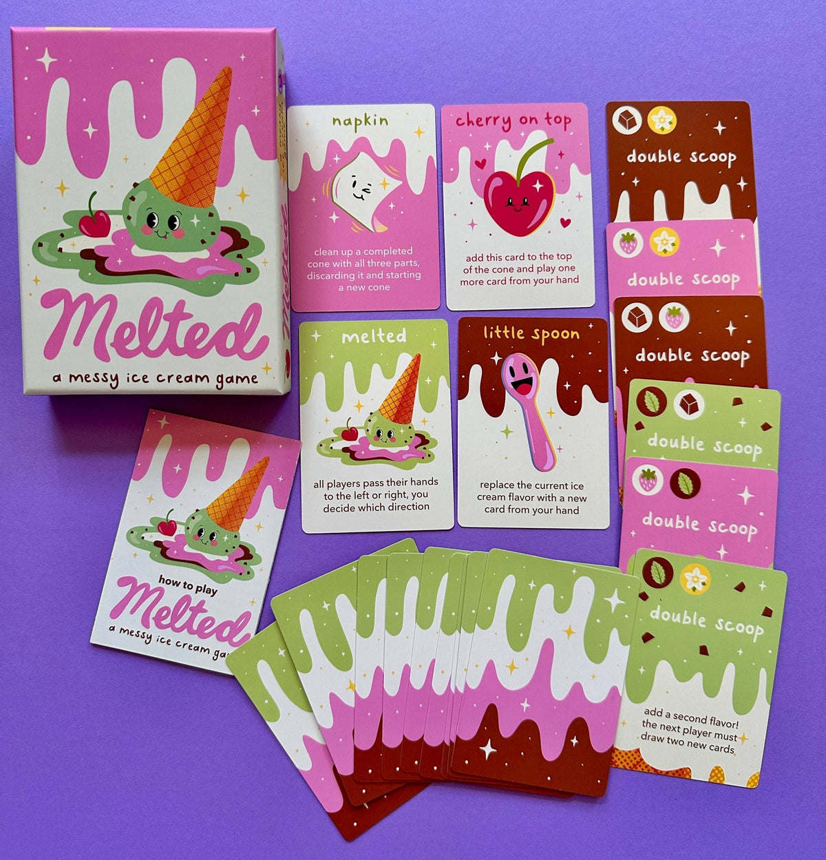 Melted: A Messy Ice Cream Card Game - vibeboxshop