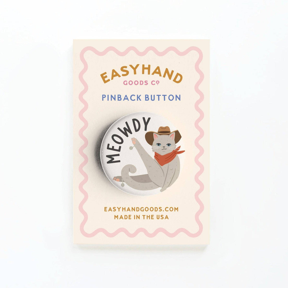 Meowdy Button - vibeboxshop
