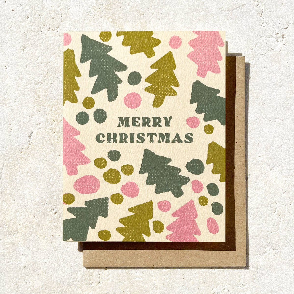 Merry Christmas Trees Card - vibeboxshop