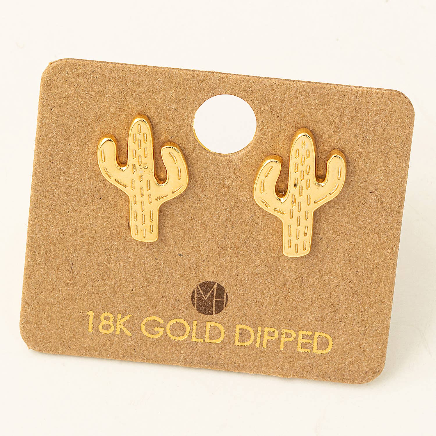 Mini Cactus Stud Earrings - vibeboxshop