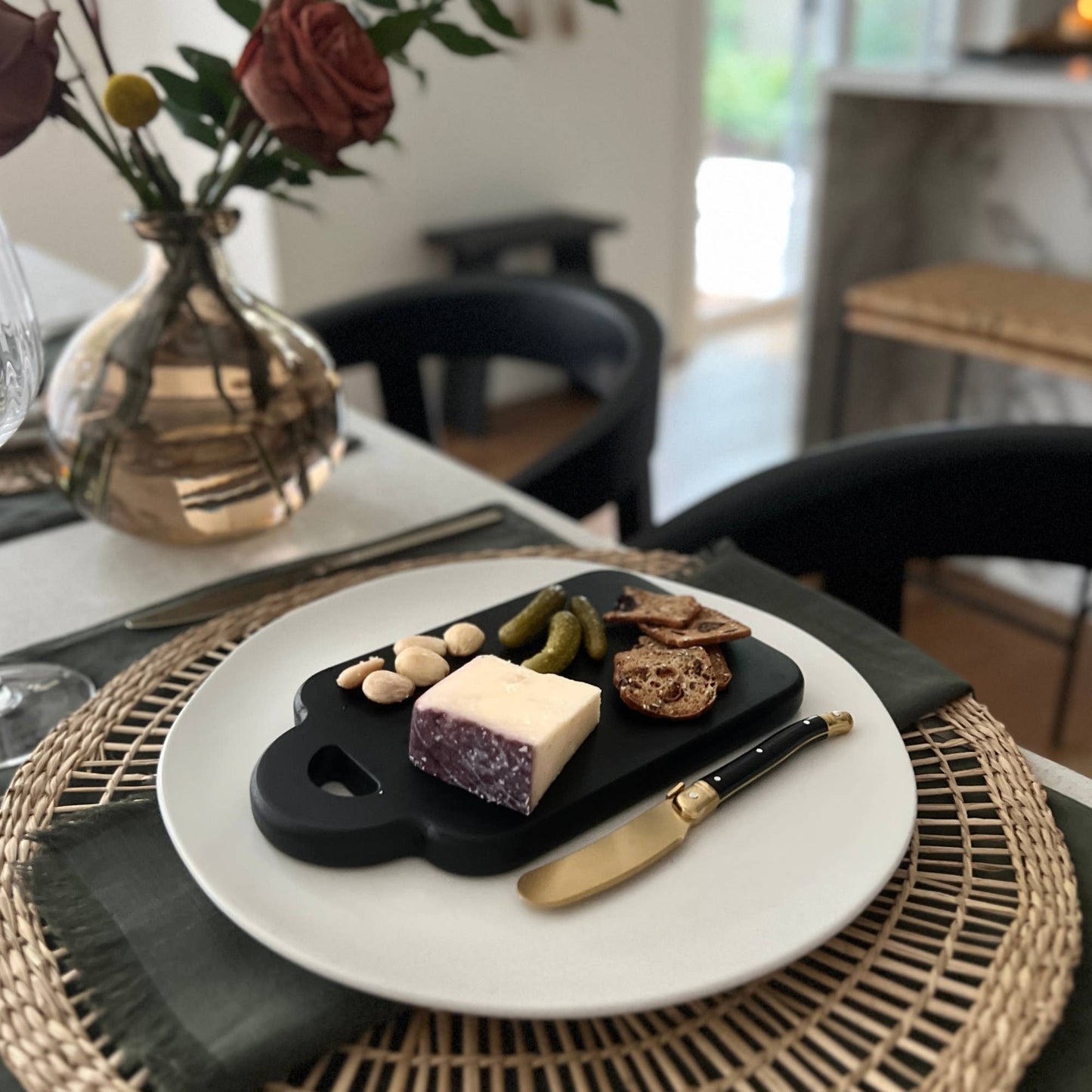 Mini Charcuterie Board and Knife - vibeboxshop