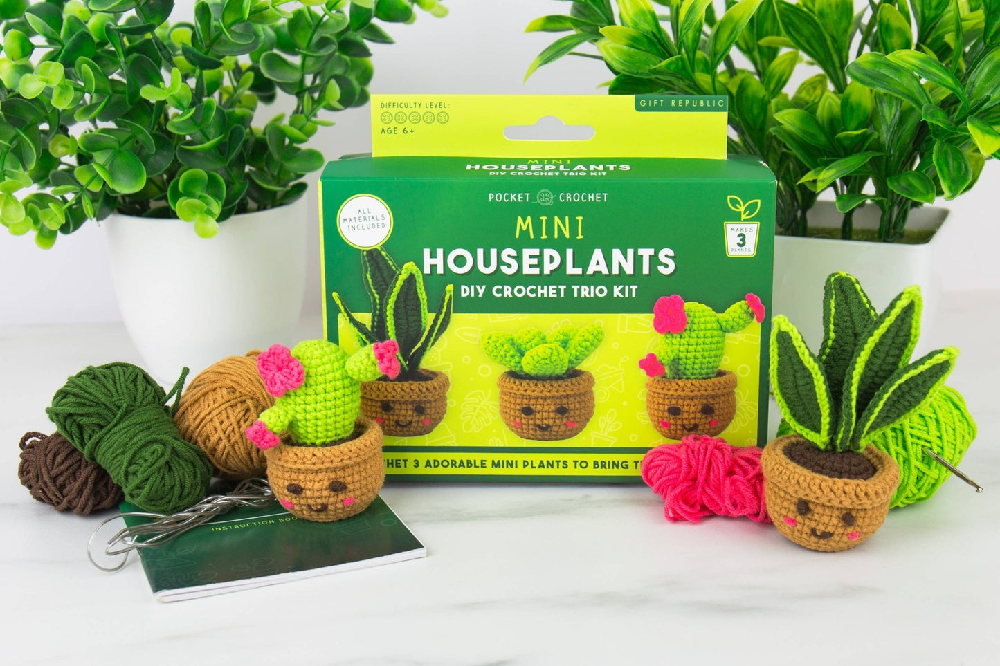 Mini Houseplants Pocket Crochet Kit - vibeboxshop