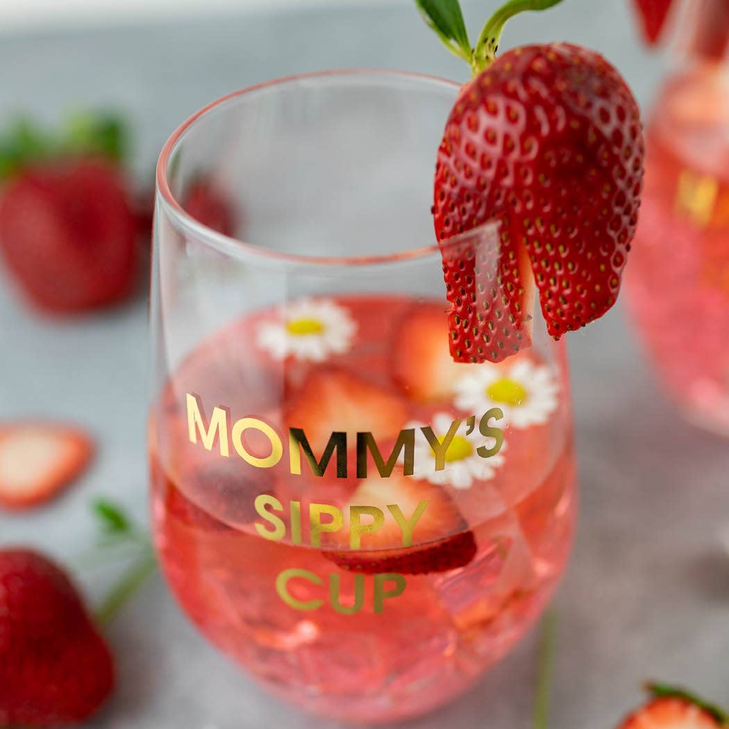 Mommy's Sippy Cup - Stemless Wine Glass - vibeboxshop