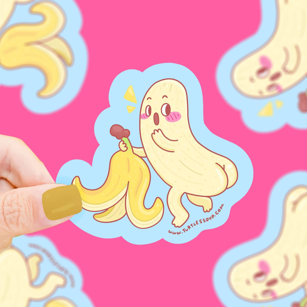 Naked Banana Butt Sticker - vibeboxshop