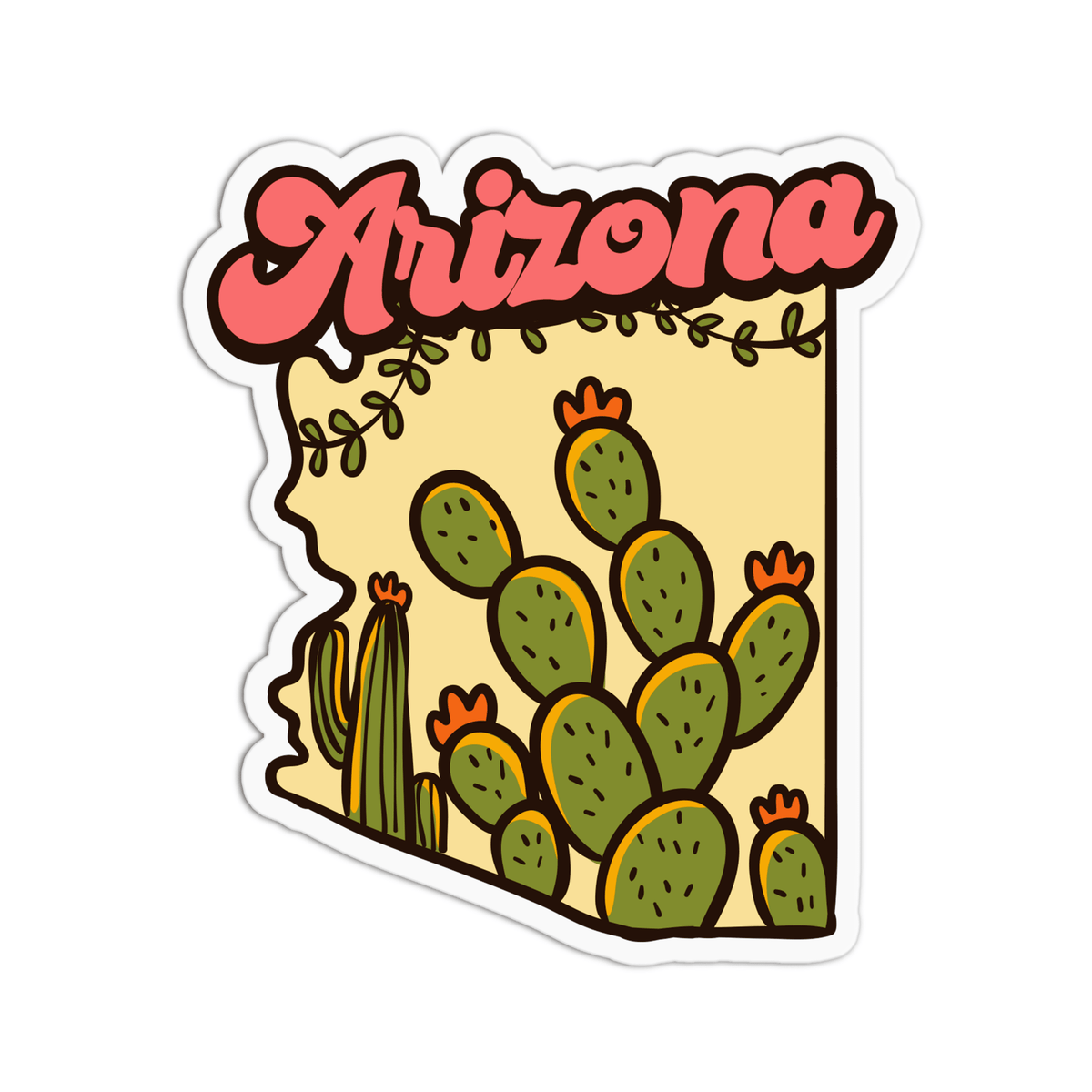 Nature Arizona Vinyl Waterproof Stickers - vibeboxshop