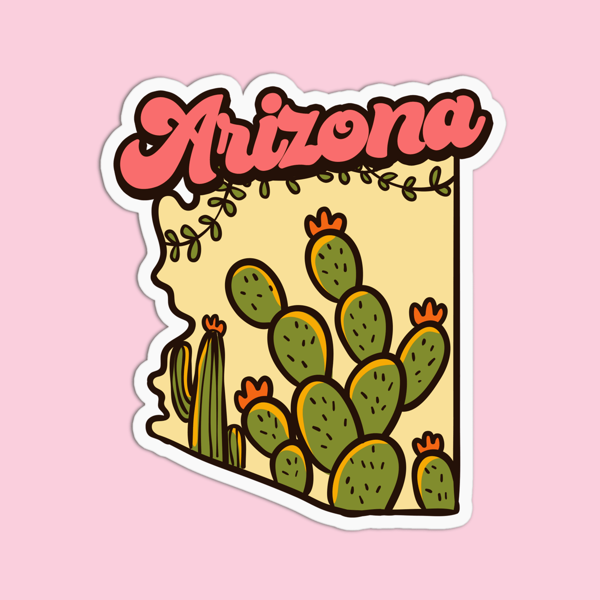 Nature Arizona Vinyl Waterproof Stickers - vibeboxshop