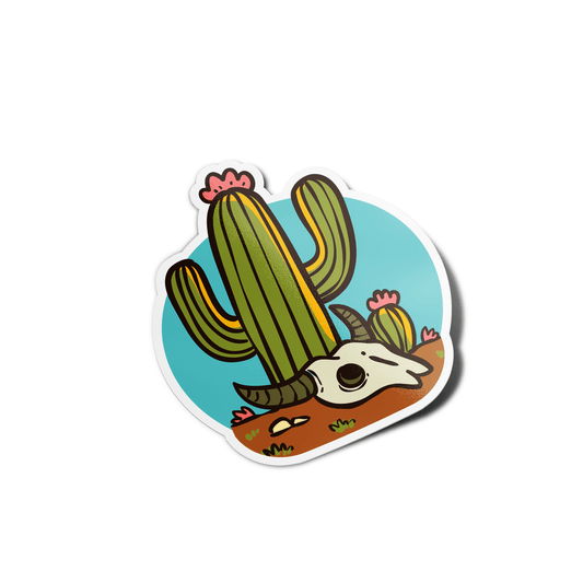 Nature Cactus Vinyl Waterproof Stickers - vibeboxshop