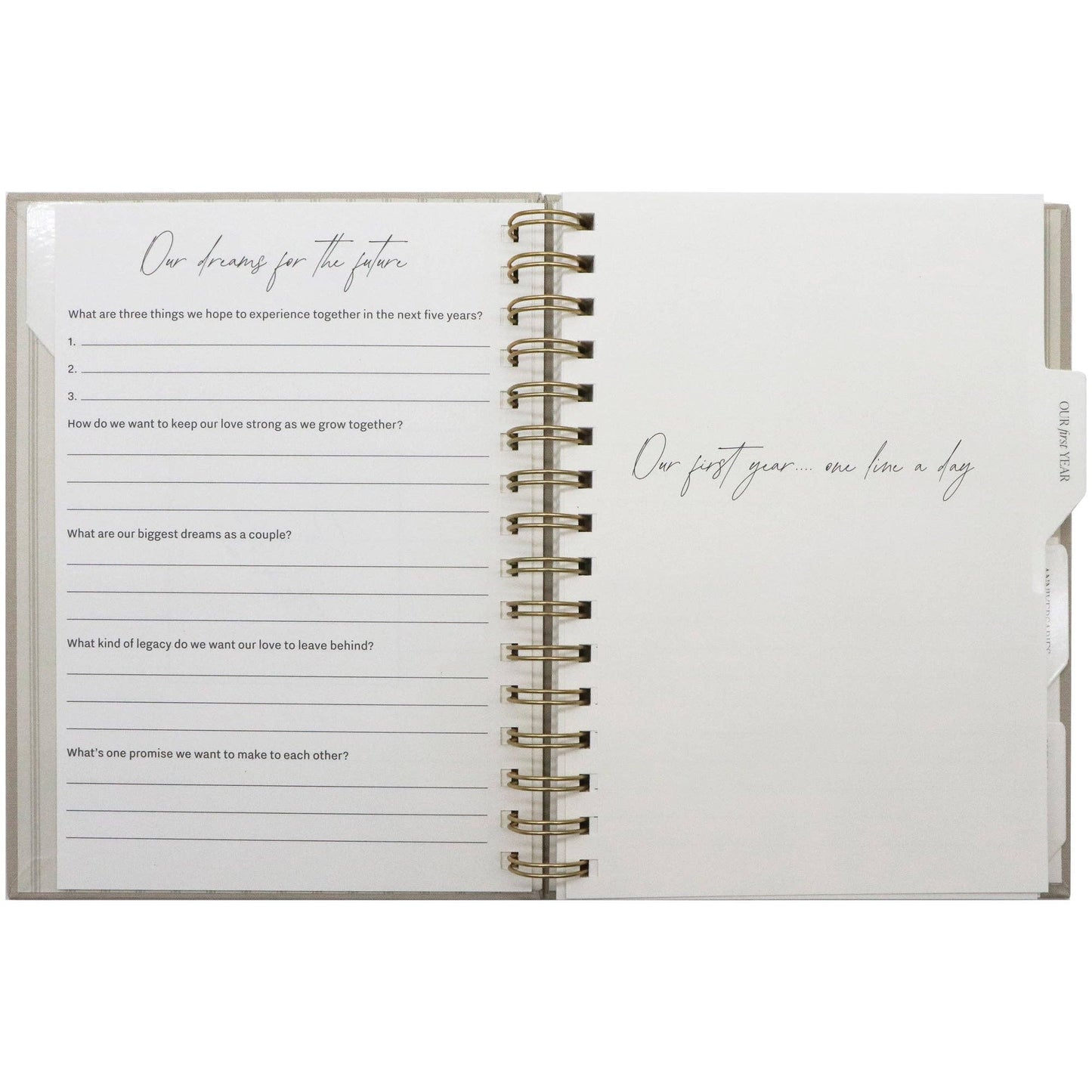 Newlywed One Line A Day Prompted Journal | Together - vibeboxshop