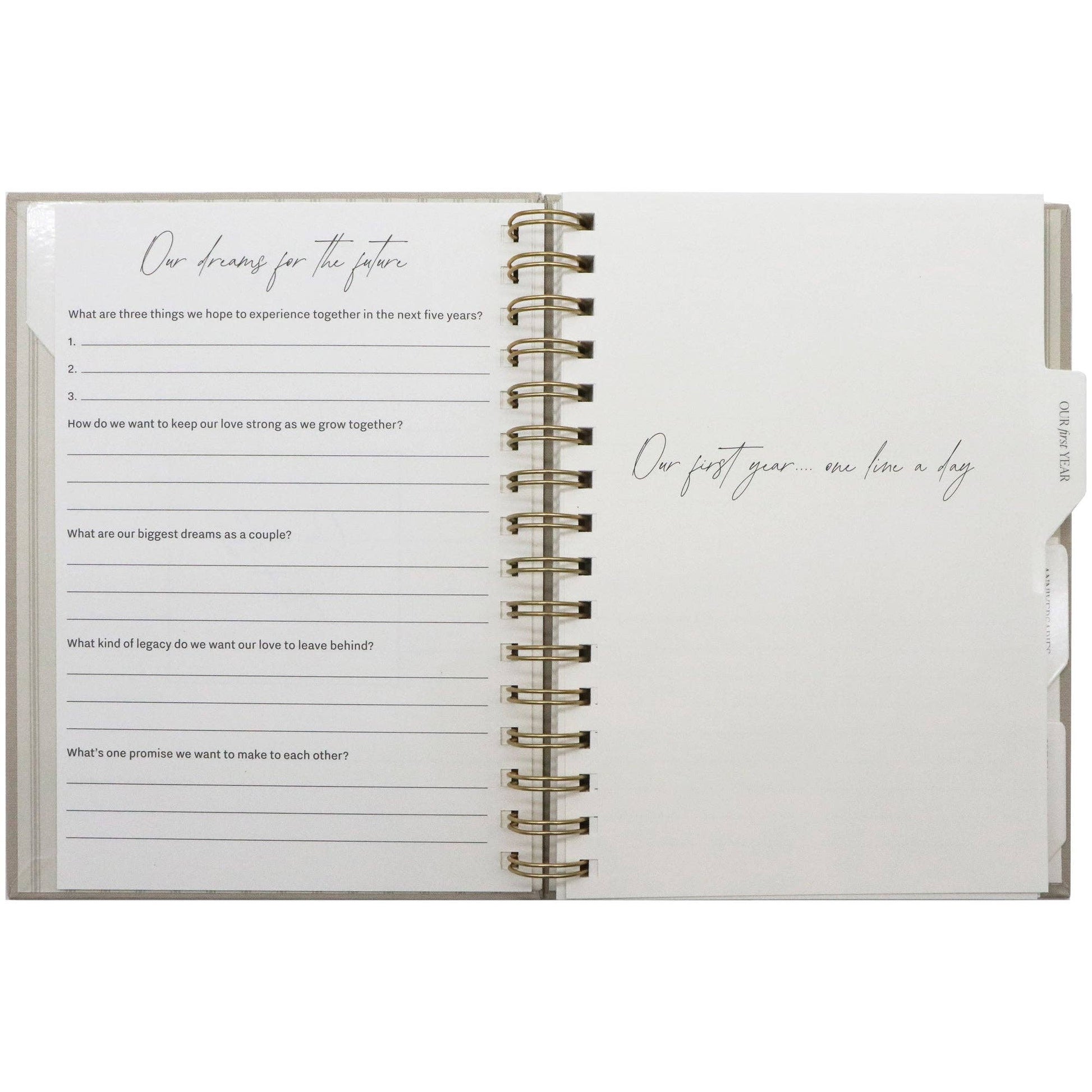 Newlywed One Line A Day Prompted Journal | Together - vibeboxshop