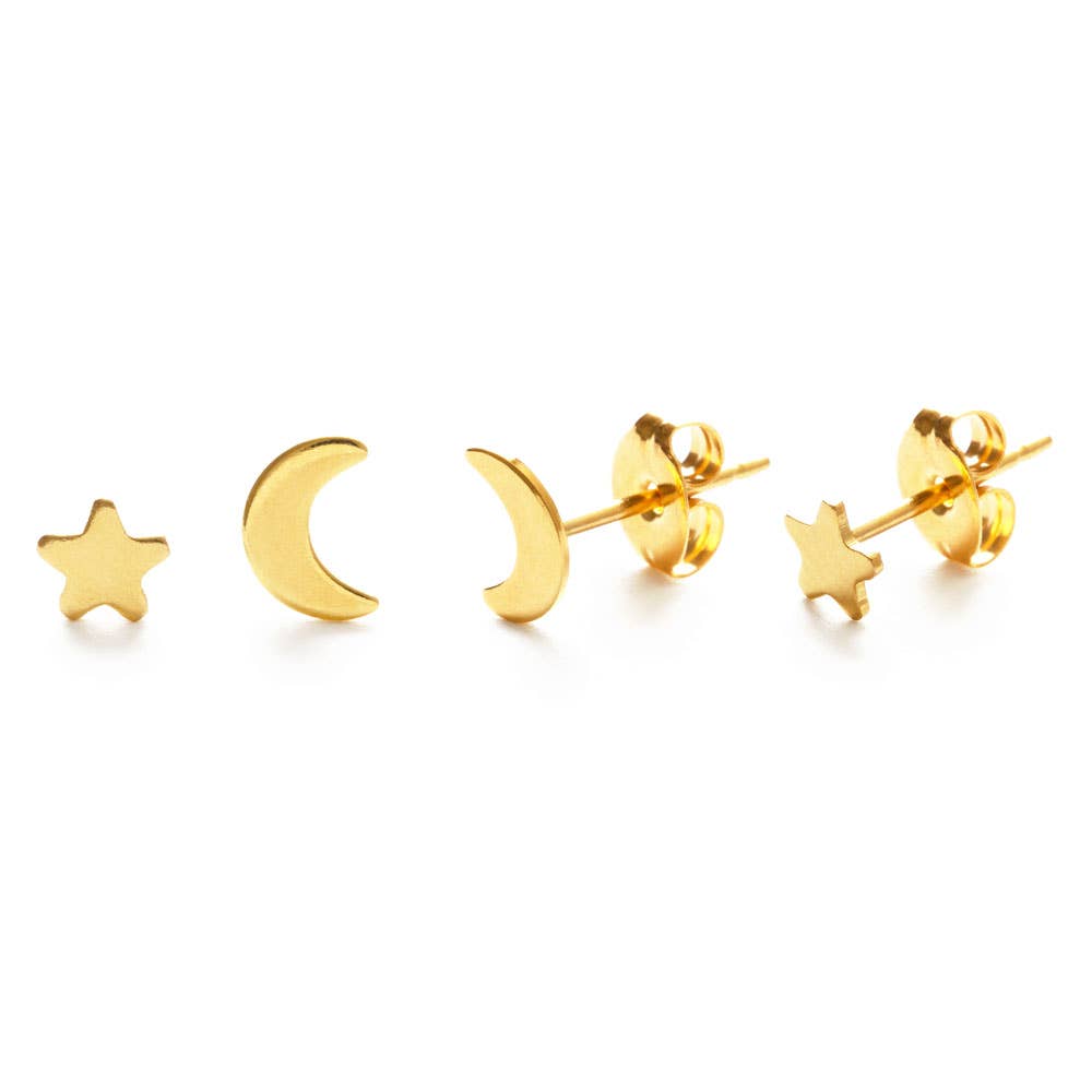 Night Sky Combo Stud Earrings - vibeboxshop
