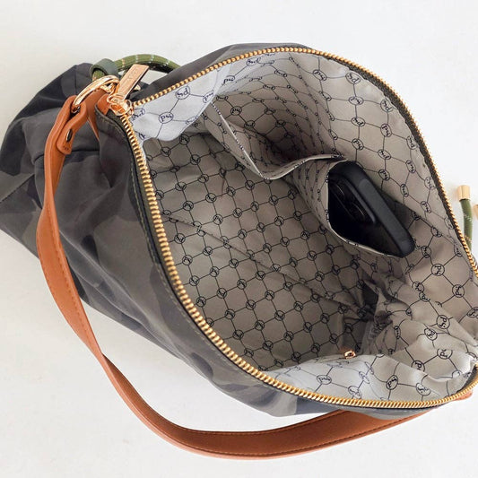 Nikki Nylon Slouchy Shoulder Bag - vibeboxshop