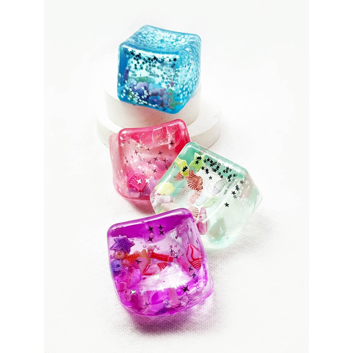 Ocean Glitter Jelly Cube - vibeboxshop