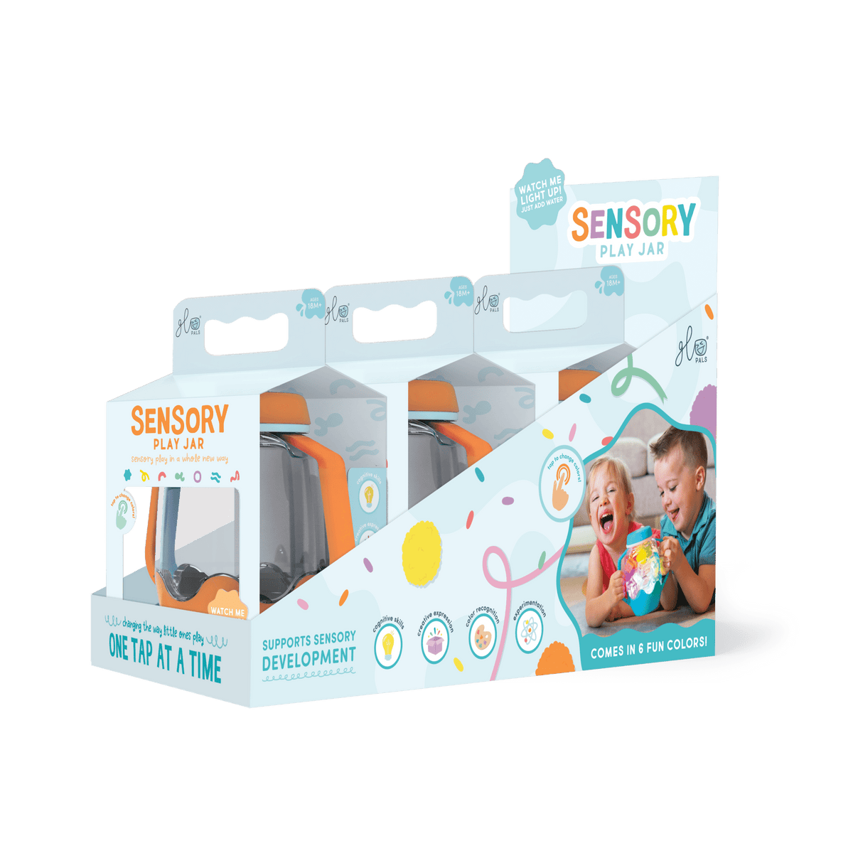 Orange Sensory Play Jar - vibeboxshop