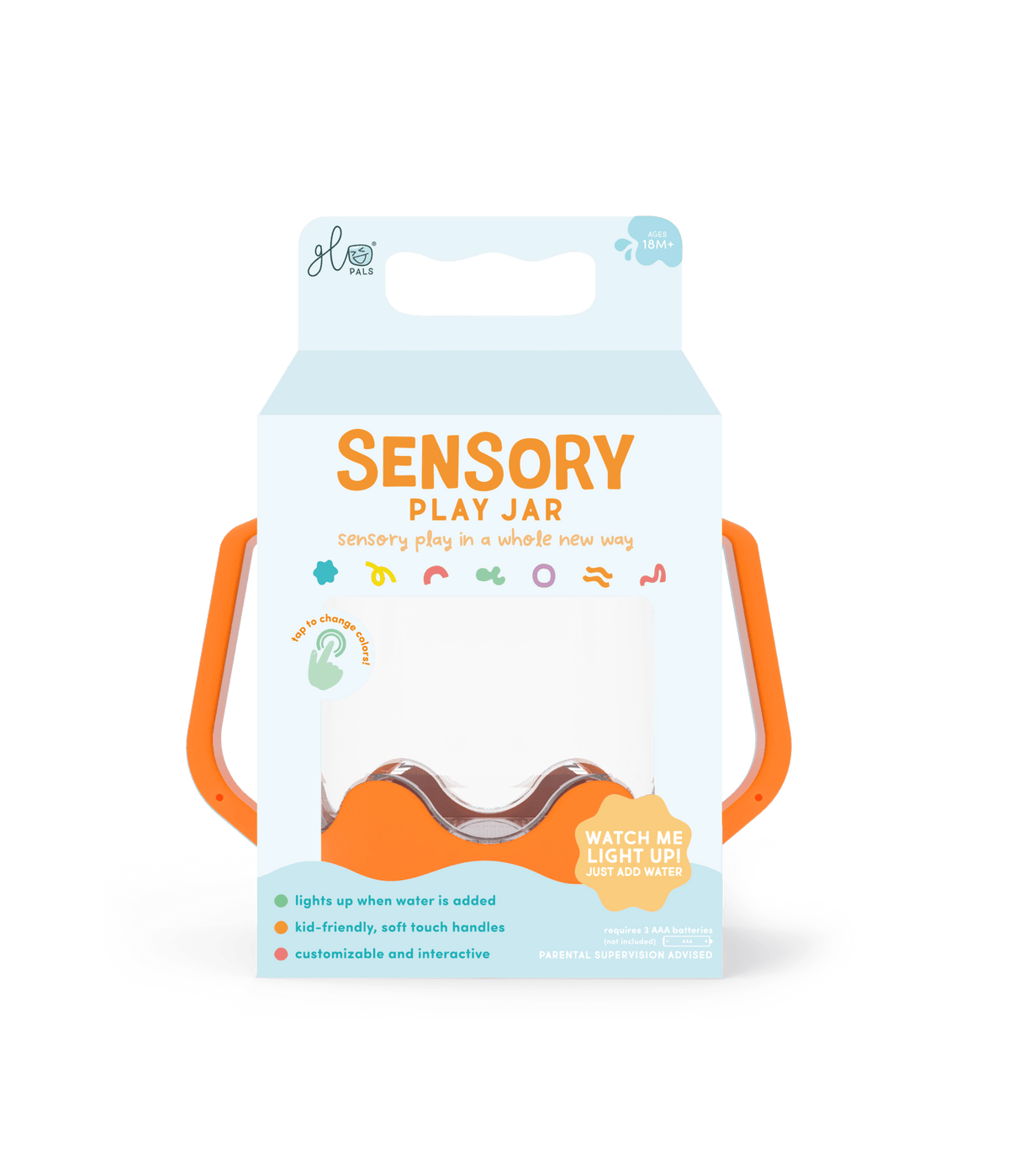 Orange Sensory Play Jar - vibeboxshop