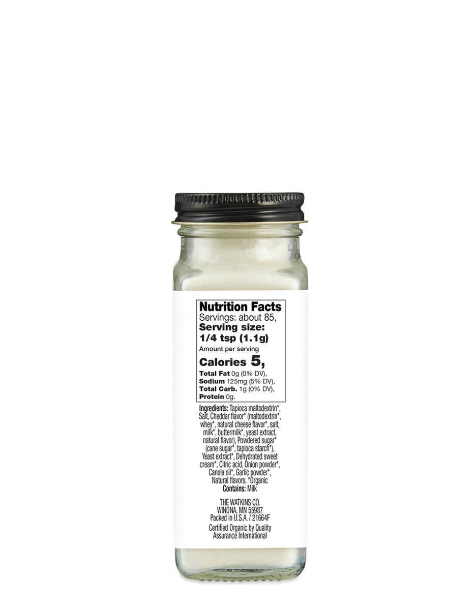 Organic White Cheddar Popcorn Seasoning - vibeboxshop