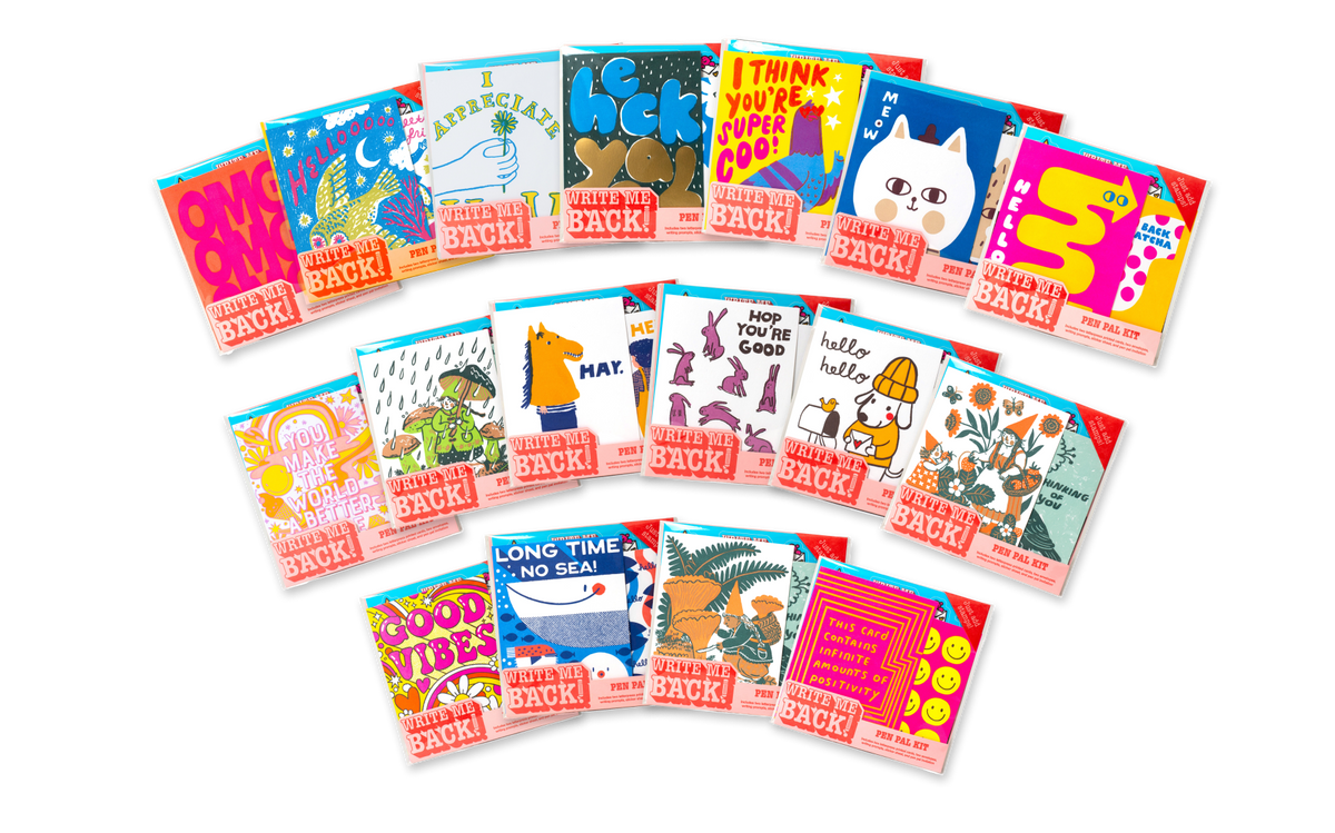 Party Sampler Pack! Write Me Back! Pen Pal Kits - vibeboxshop