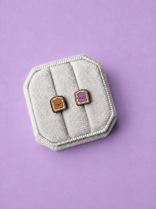 PB&J Stud Earrings - vibeboxshop
