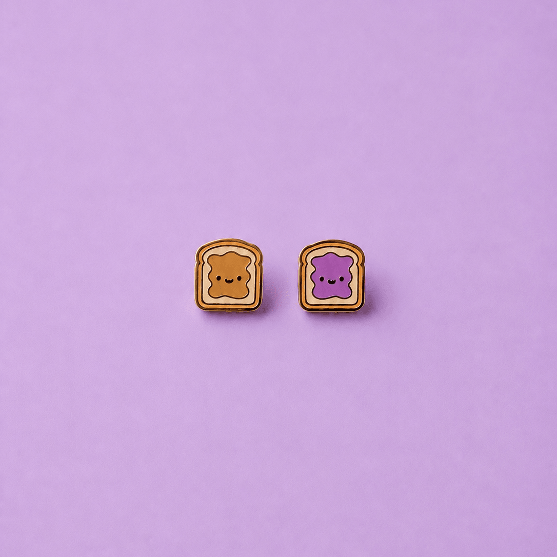 PB&J Stud Earrings - vibeboxshop