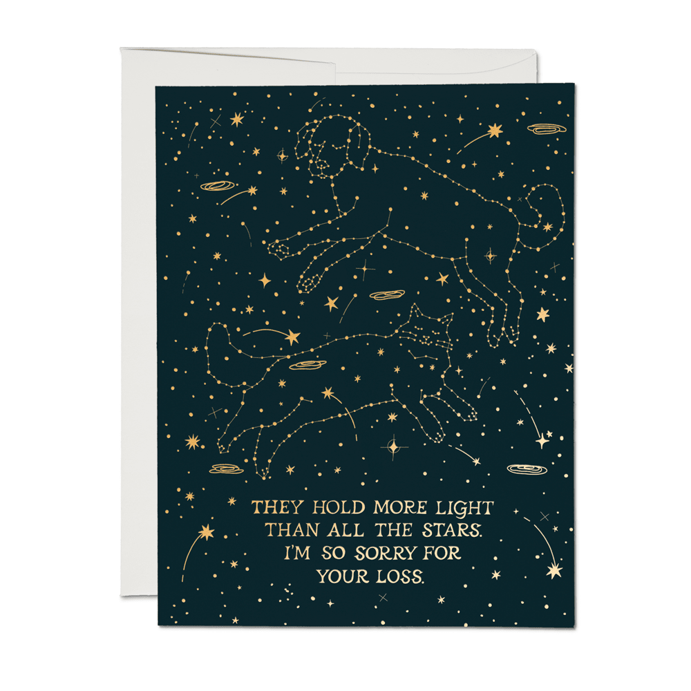 Pet Constellation Sympathy Card - vibeboxshop