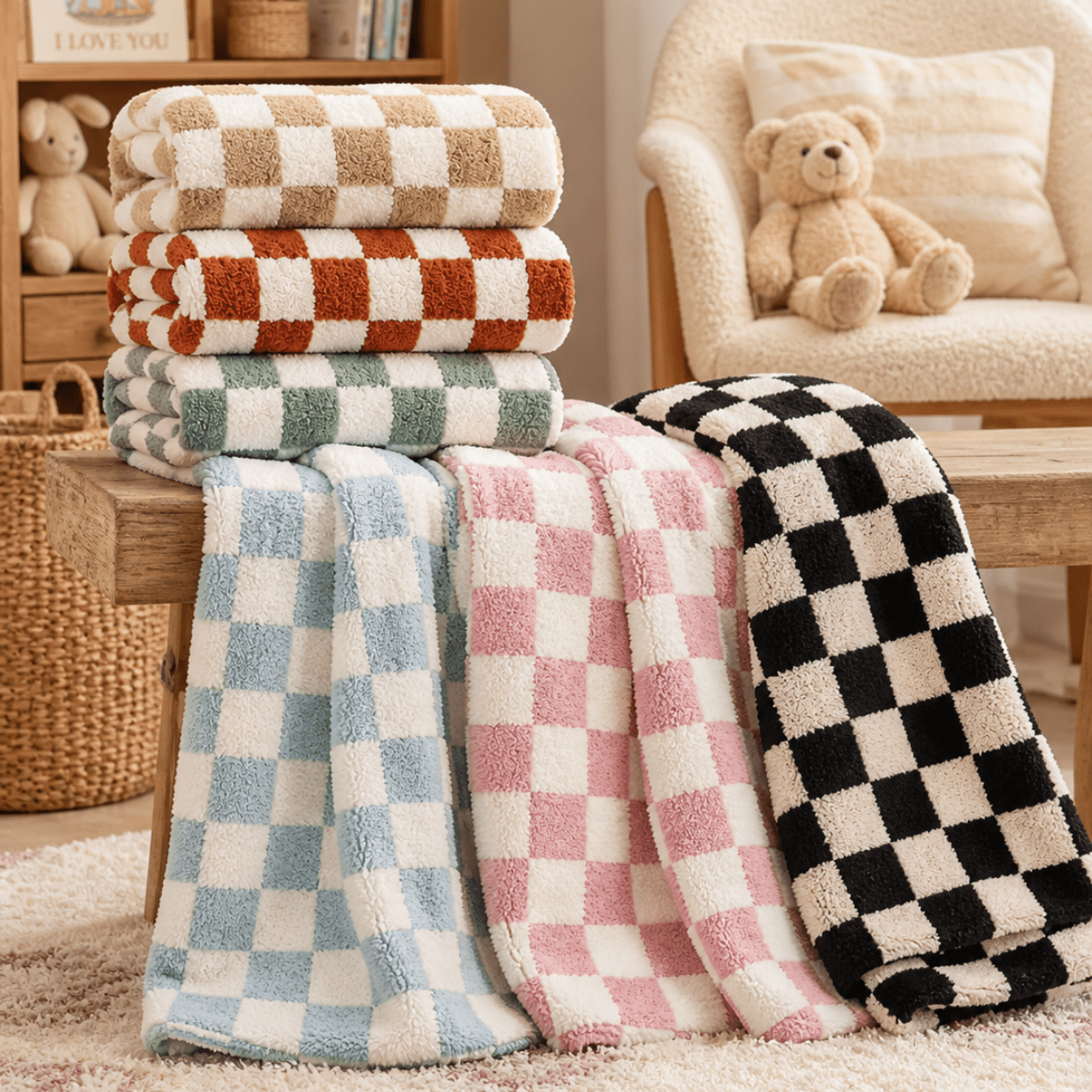 Phufy® Bliss Checkerboard Blanket - vibeboxshop