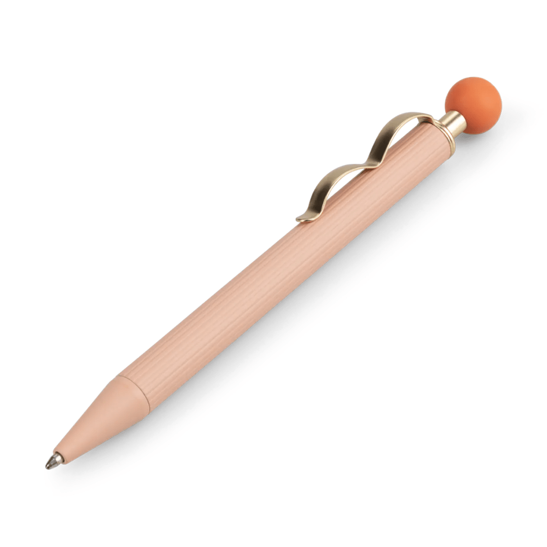 Pink Curve Ballpoint Pen - vibeboxshop