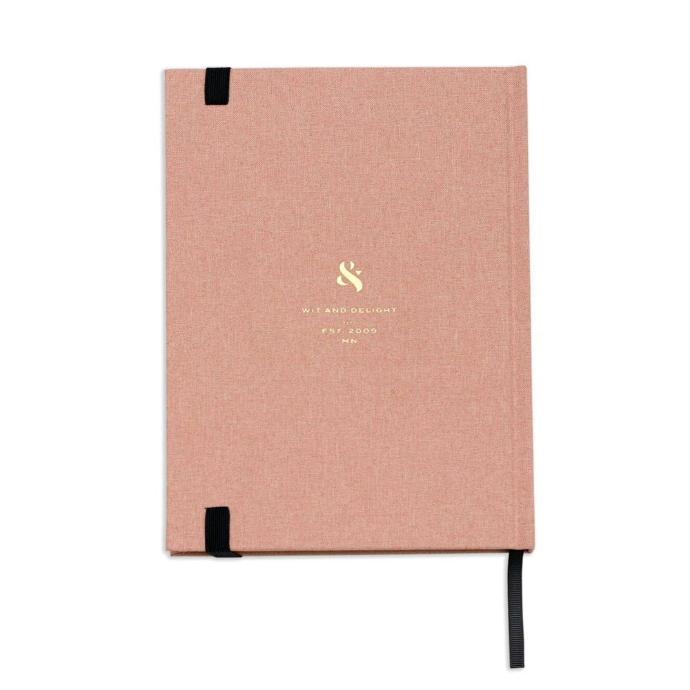 Pink Linen Note to Self Journal - vibeboxshop