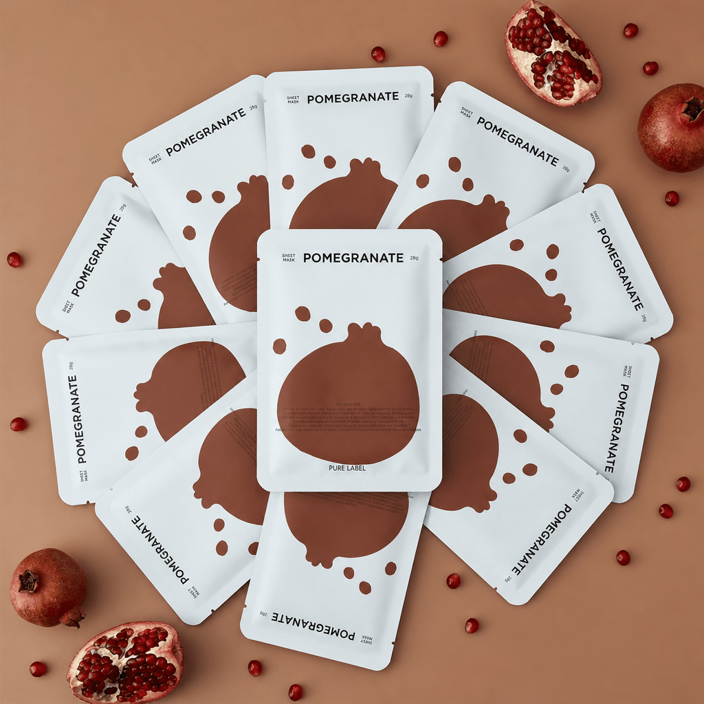 Pomegranate Sheet Mask – Vitality & Glow - vibeboxshop