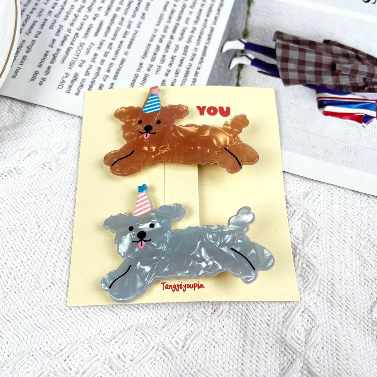 Puppy & Kitty Hair Clip Sets - vibeboxshop