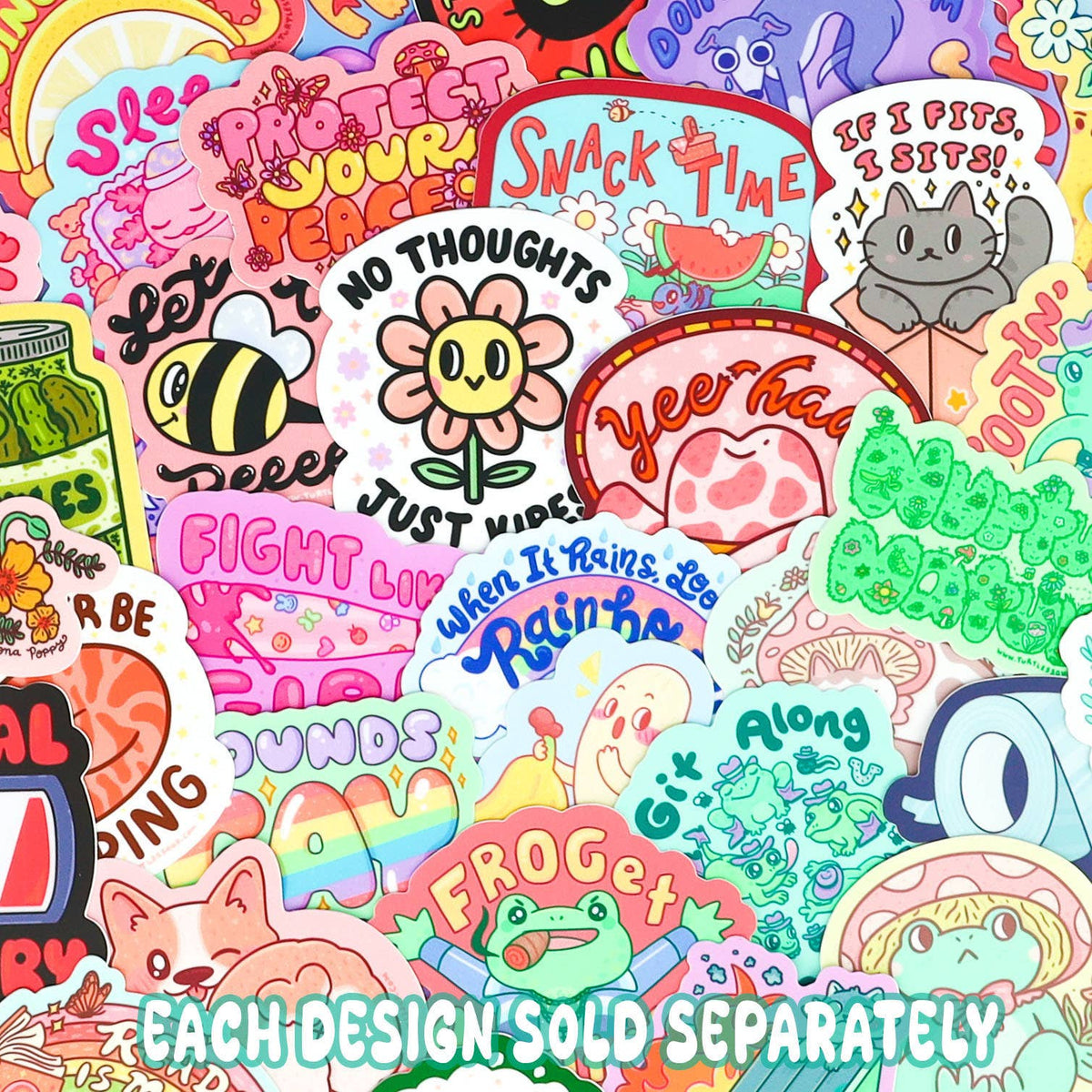 Reading Is Magic Rainbow Book Vinyl Sticker - vibeboxshop