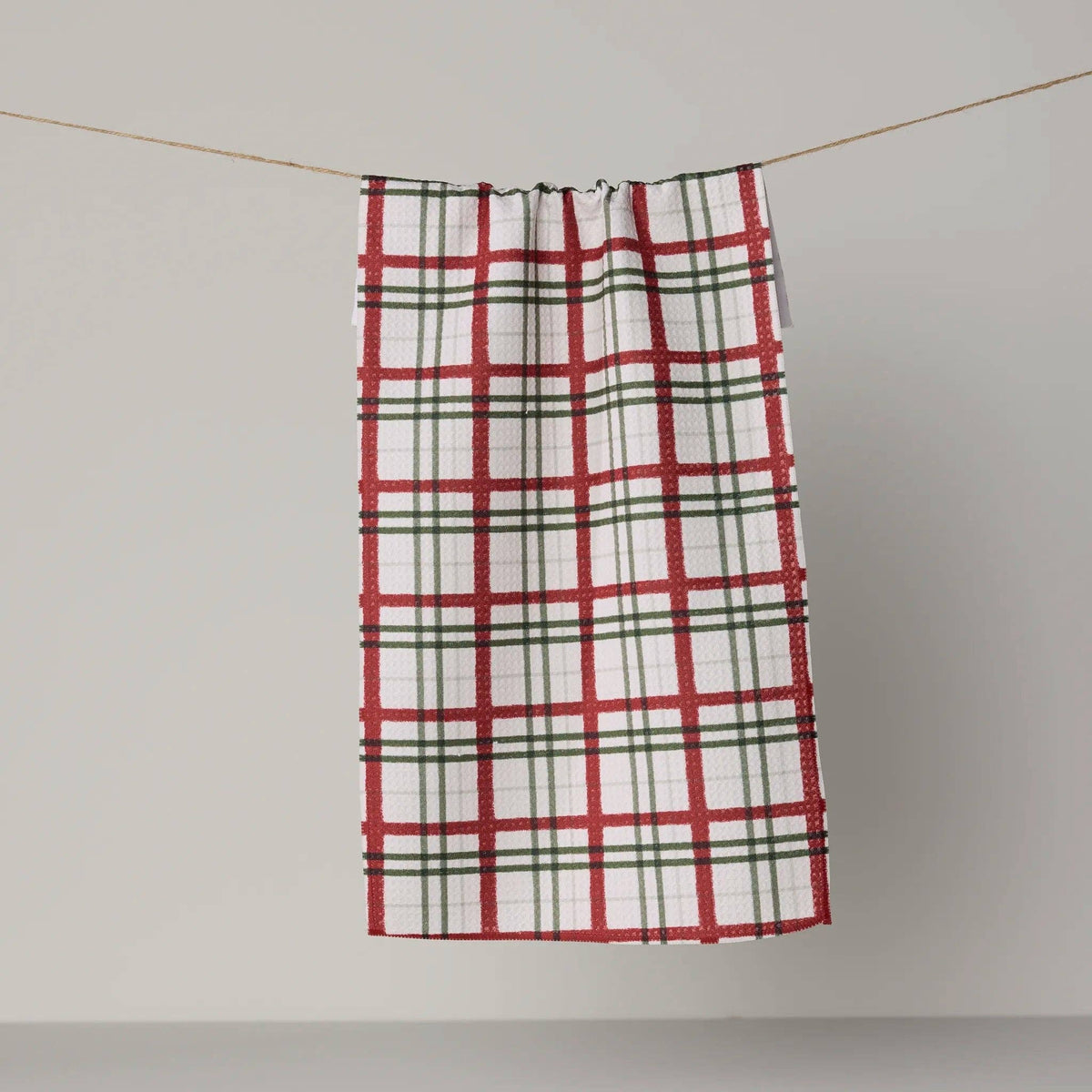 Ribbon Plaid Mini Towel - vibeboxshop
