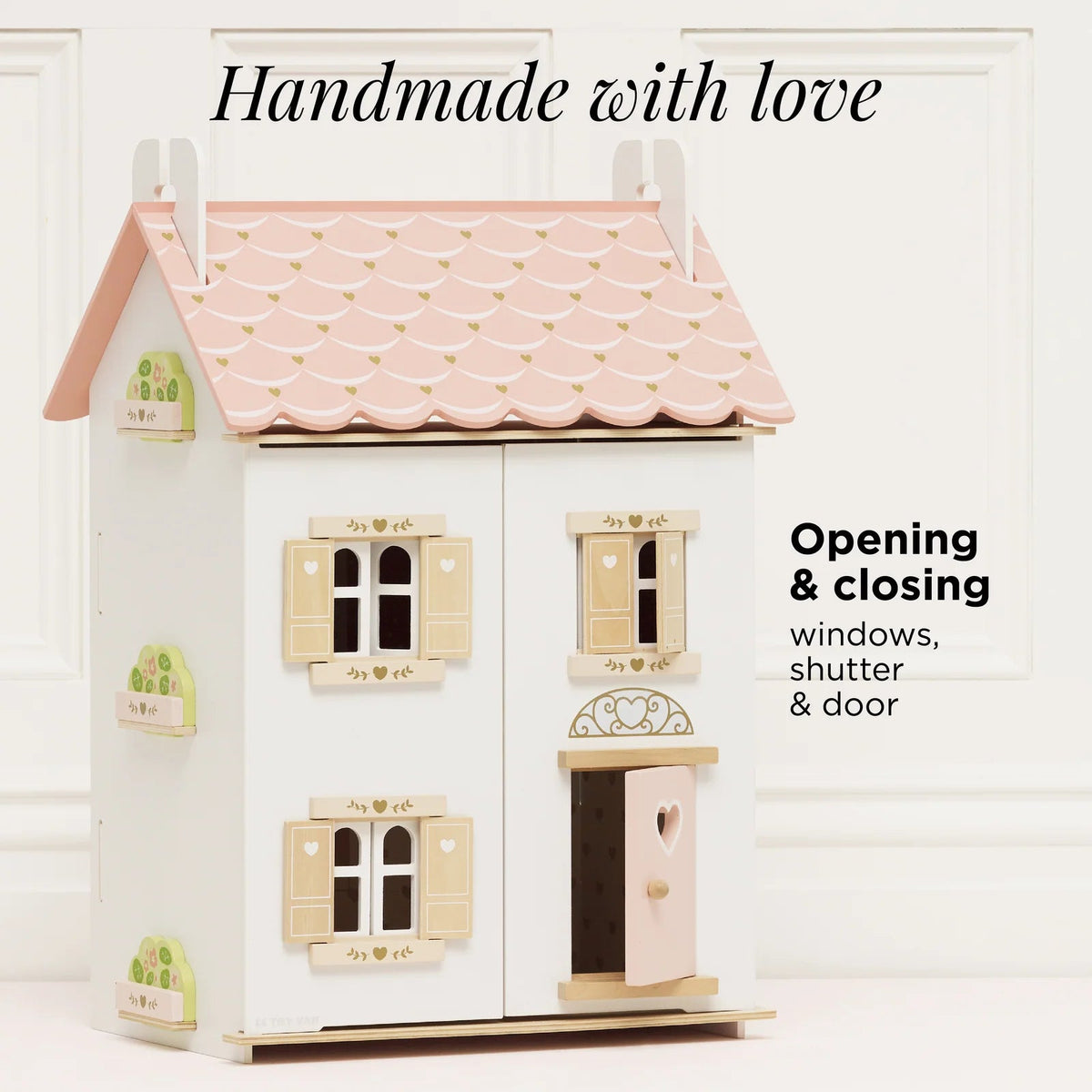 Roseheart Doll House, Furniture, & Family - vibeboxshop