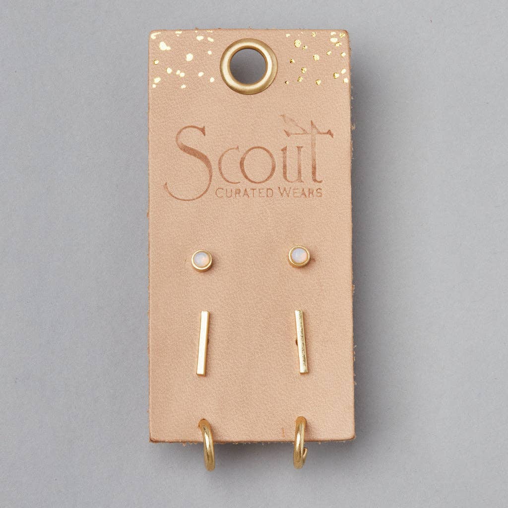 Scarlett Stud Trio | Stone of Healing - vibeboxshop