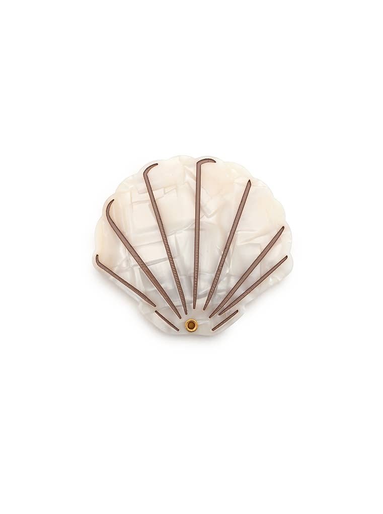 Seashell Swing-Hinge Folding Compact Mirror - vibeboxshop