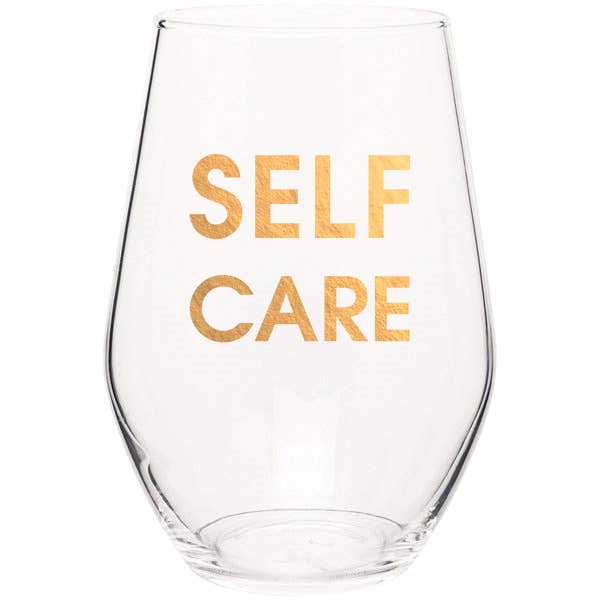 Self Care Wine Glass - vibeboxshop