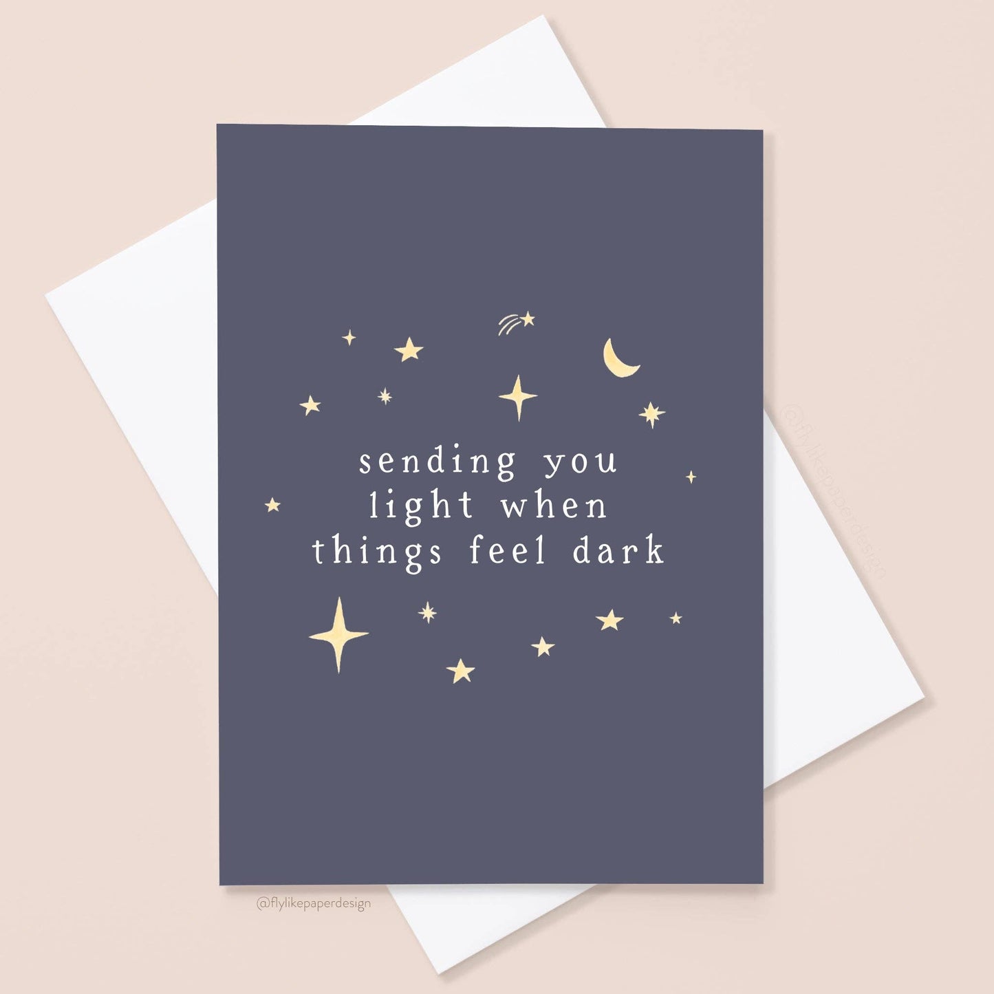 Sending Light Sympathy Card - vibeboxshop