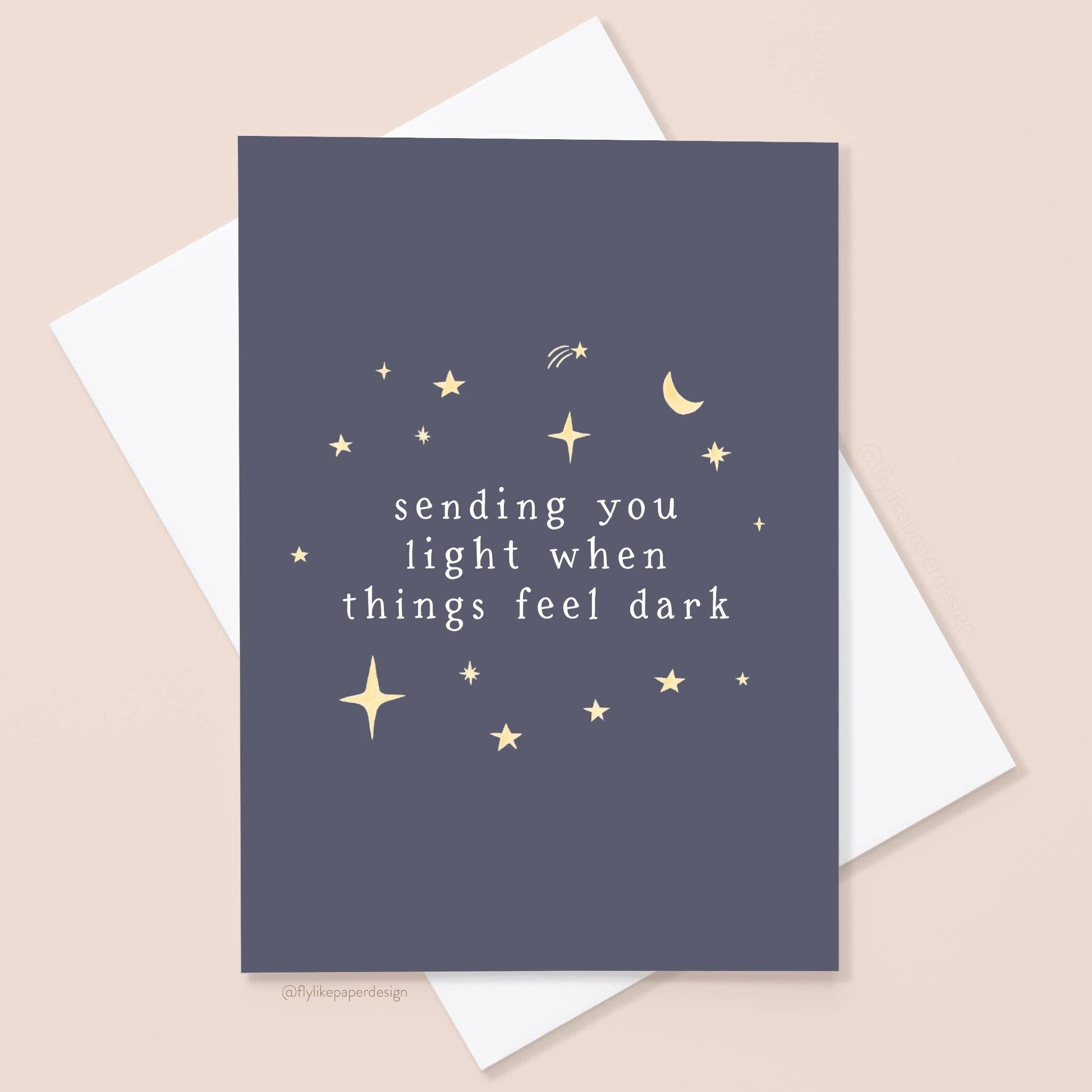 Sending Light Sympathy Card - vibeboxshop