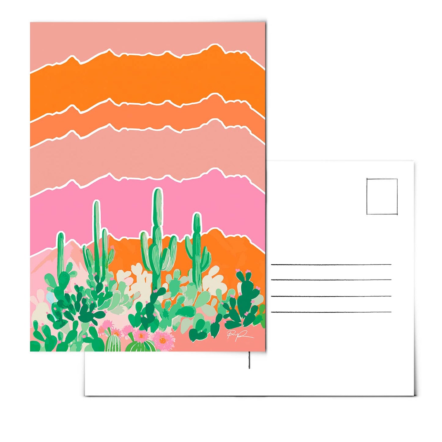 Set of 10 Desert Postcards - vibeboxshop
